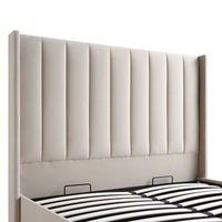 Wilton Ottoman Storage Bed in Champagne Velvet – image 11 of 75