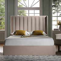 Wilton Ottoman Storage Bed in Champagne Velvet – image 2 of 75