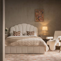 Hana Ottoman Storage Bed in Ecru Boucle – image 2 of 85