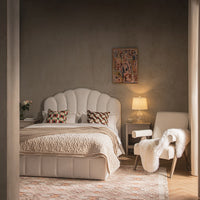 Hana Ottoman Storage Bed in Ecru Boucle – image 3 of 85