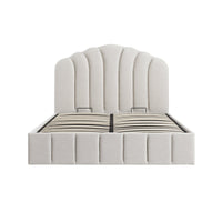Hana Ottoman Storage Bed in Ivory Weave Fabric – image 23 of 85