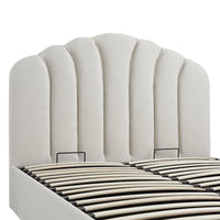 Hana Ottoman Storage Bed in Ivory Weave Fabric – image 30 of 85
