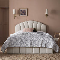 Hana Ottoman Storage Bed in Ivory Weave Fabric – image 18 of 85