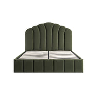 Hana Ottoman Storage Bed in Moss Green Velvet – image 39 of 85