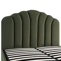 Hana Ottoman Storage Bed in Moss Green Velvet – image 46 of 85