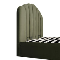 Hana Ottoman Storage Bed in Moss Green Velvet – image 47 of 85