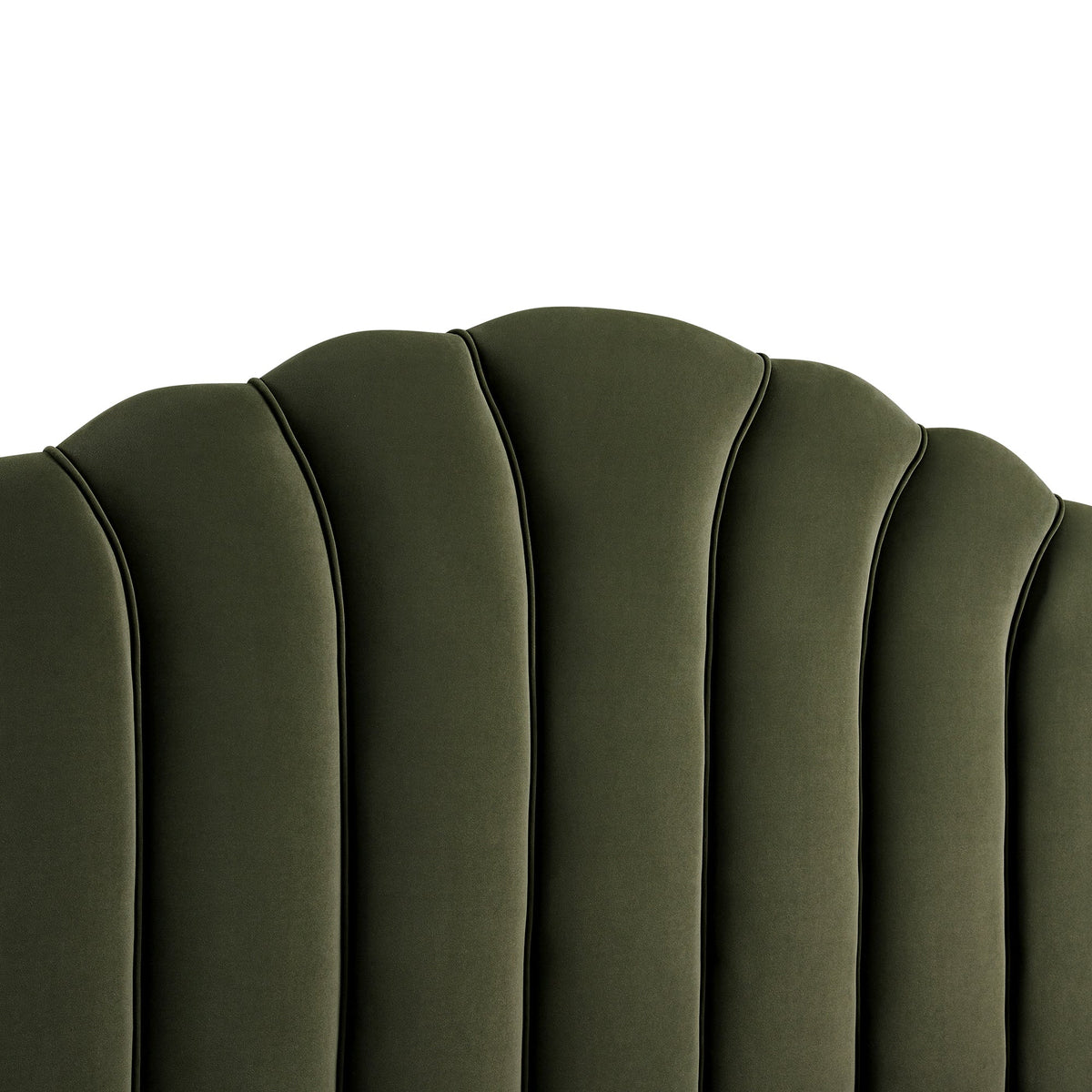 Hana Ottoman Storage Bed in Moss Green Velvet