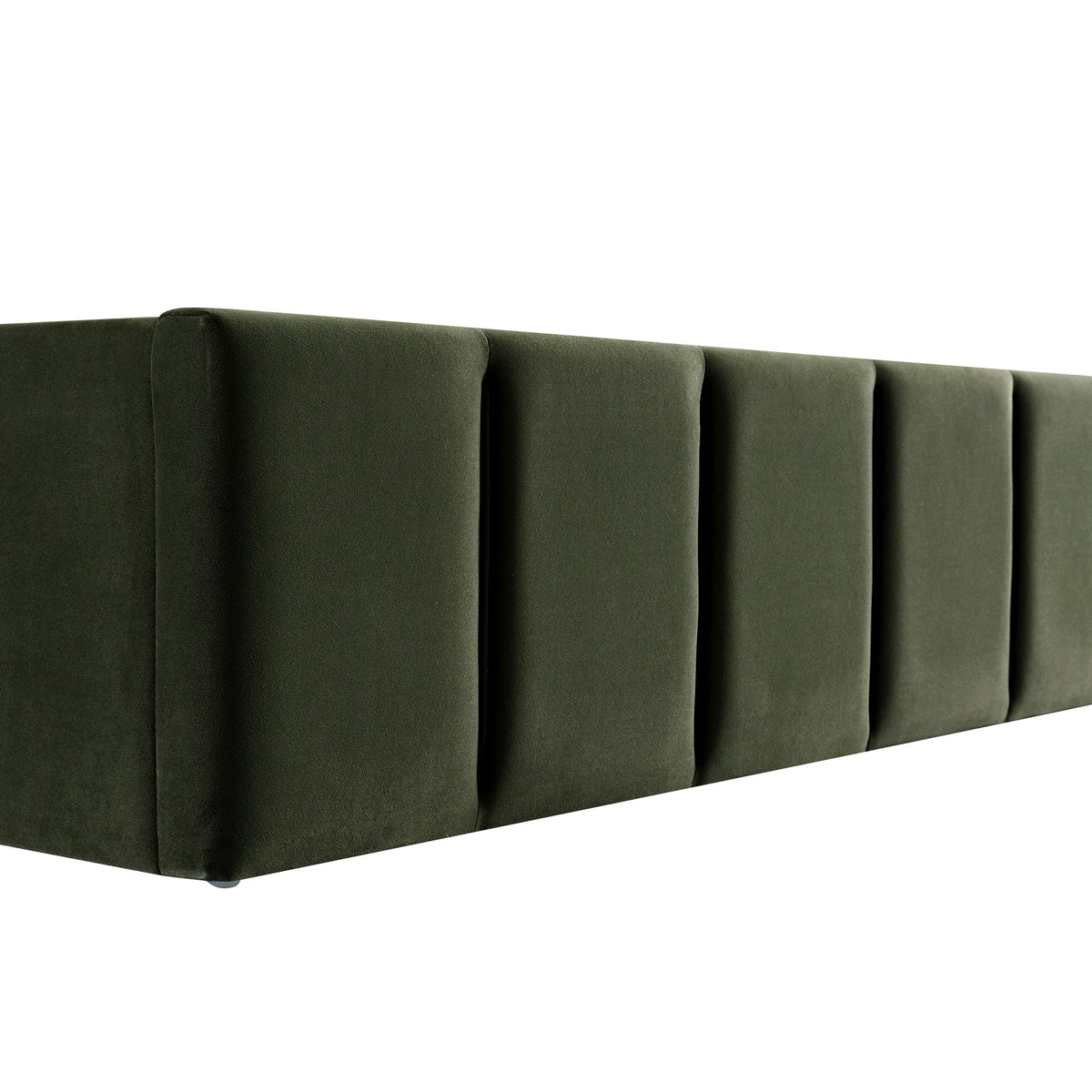Hana Ottoman Storage Bed in Moss Green Velvet