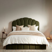 Hana Ottoman Storage Bed in Moss Green Velvet – image 35 of 85
