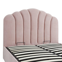 Hana Ottoman Storage Bed in Petal Pink Chenille – image 65 of 85