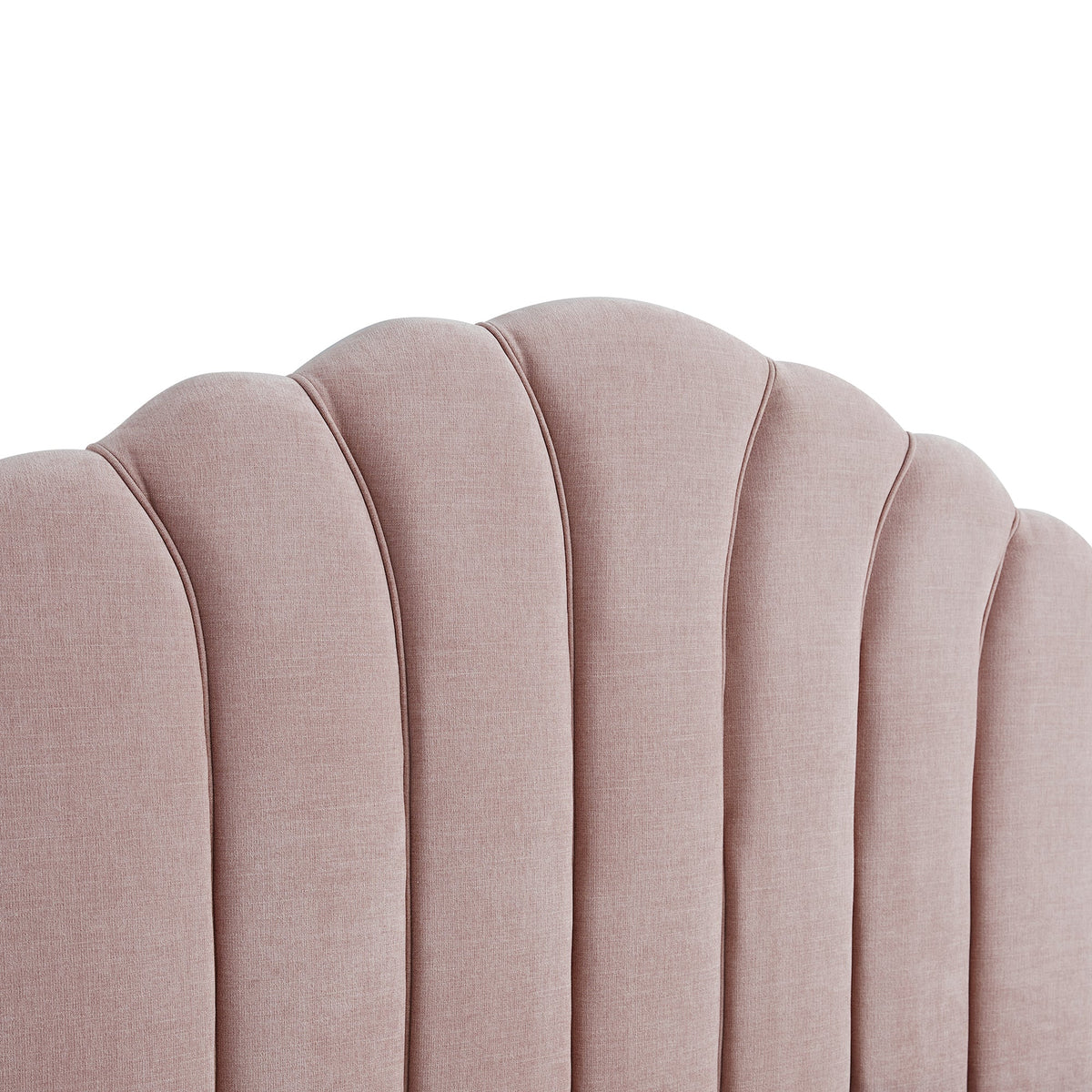 Hana Ottoman Storage Bed in Petal Pink Chenille
