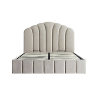 Hana Ottoman Storage Bed in Warm Stone Velvet – image 76 of 85