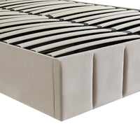 Hana Ottoman Storage Bed in Warm Stone Velvet – image 84 of 85