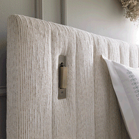 Tremezzo Oversized Ottoman Storage Bed in Beige Textured Fabric – image 8 of 65