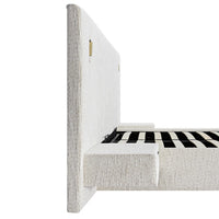 Tremezzo Oversized Ottoman Storage Bed in Beige Textured Fabric – image 21 of 65