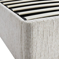 Tremezzo Oversized Ottoman Storage Bed in Beige Textured Fabric – image 22 of 65