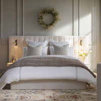 Tremezzo Oversized Ottoman Storage Bed in Beige Textured Fabric – image 2 of 65