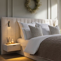 Tremezzo Oversized Ottoman Storage Bed in Beige Textured Fabric – image 4 of 65