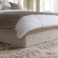 Tremezzo Oversized Ottoman Storage Bed in Beige Textured Fabric – image 5 of 65
