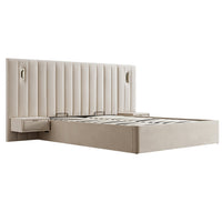 Tremezzo Oversized Ottoman Storage Bed in Champagne Velvet – image 36 of 65