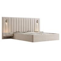 Tremezzo Oversized Ottoman Storage Bed in Champagne Velvet – image 37 of 65