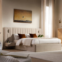 Tremezzo Oversized Ottoman Storage Bed in Champagne Velvet – image 25 of 65
