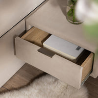 Tremezzo Oversized Ottoman Storage Bed in Champagne Velvet – image 31 of 65