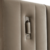 Tremezzo Oversized Ottoman Storage Bed in Taupe Velvet – image 60 of 65
