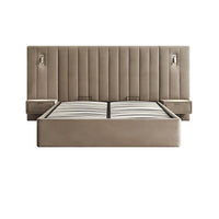 Tremezzo Oversized Ottoman Storage Bed in Taupe Velvet – image 53 of 65
