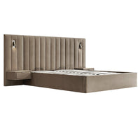 Tremezzo Oversized Ottoman Storage Bed in Taupe Velvet – image 54 of 65