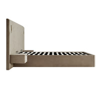 Tremezzo Oversized Ottoman Storage Bed in Taupe Velvet – image 58 of 65