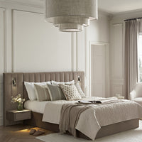 Tremezzo Oversized Ottoman Storage Bed in Taupe Velvet – image 46 of 65