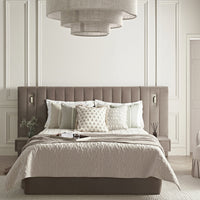 Tremezzo Oversized Ottoman Storage Bed in Taupe Velvet – image 47 of 65