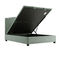Chilworth Upholstered Ottoman Storage Bed in Water Green Chenille – image 108 of 115