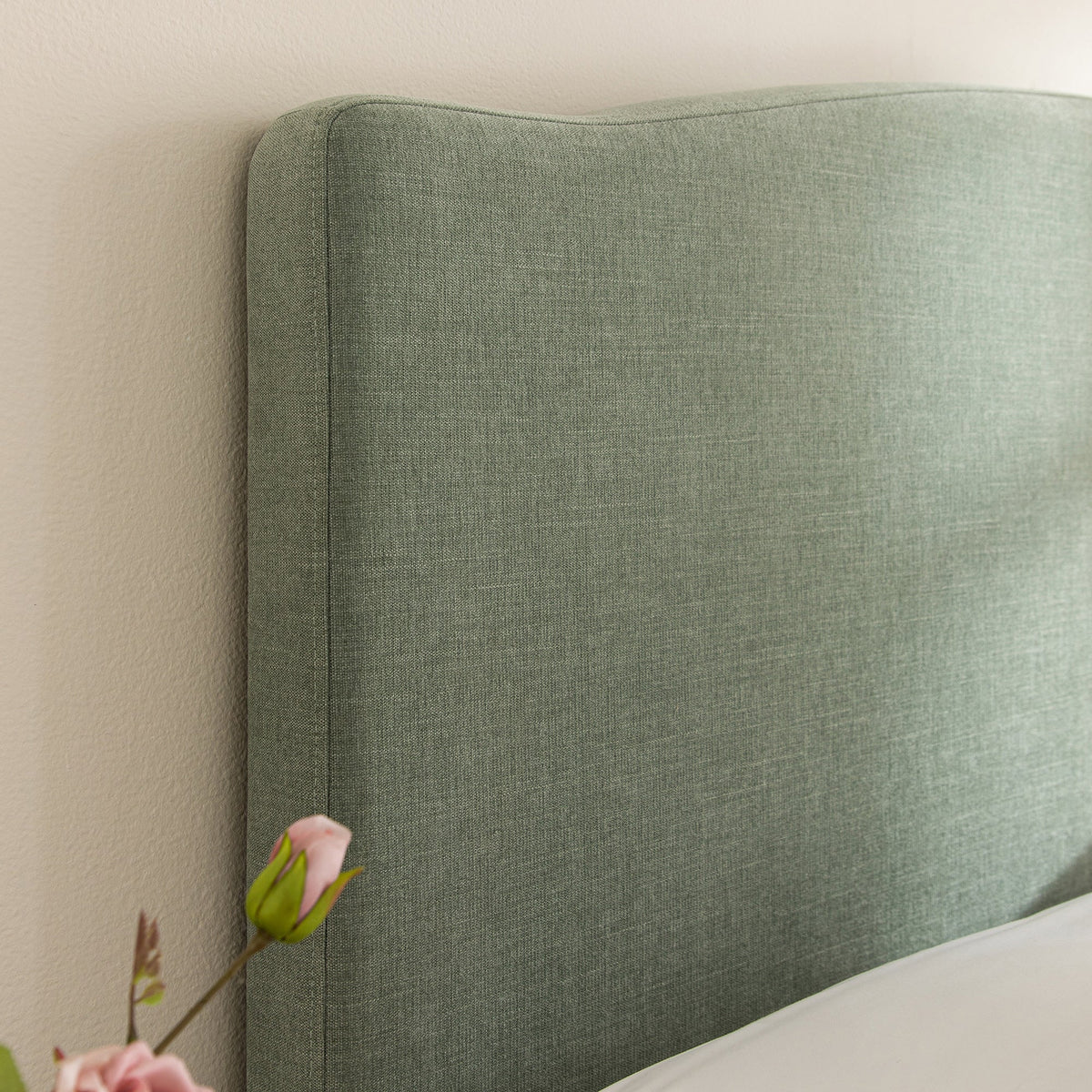 Chilworth Upholstered Ottoman Storage Bed in Water Green Chenille