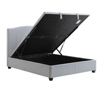 Chilworth Upholstered Ottoman Storage Bed in Blue Stripe Linen Blend – image 15 of 115