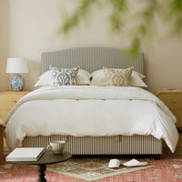 Chilworth Upholstered Ottoman Storage Bed in Blue Stripe Linen Blend – image 2 of 115