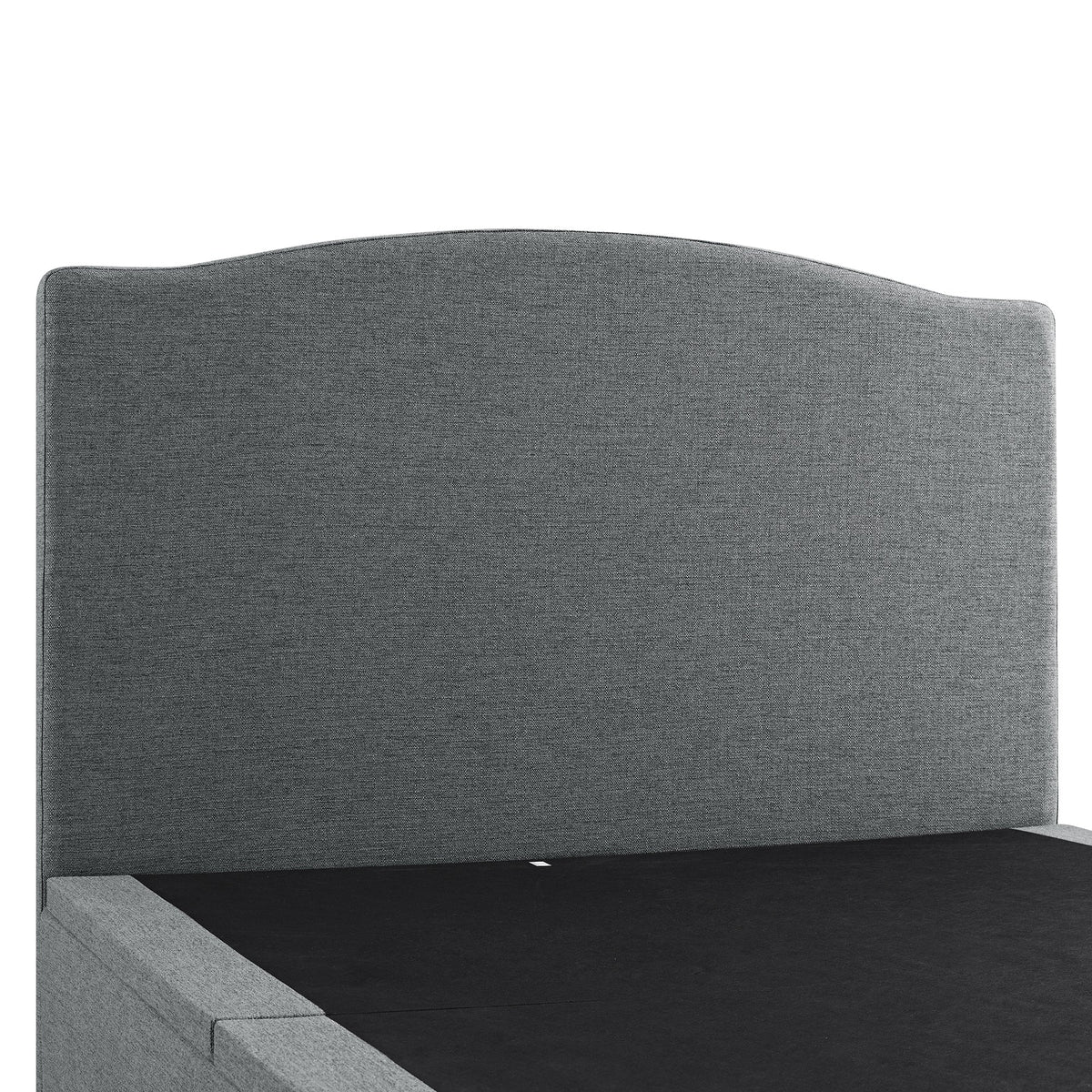 Chilworth Upholstered Ottoman Storage Bed in Dark Grey Weave Fabric
