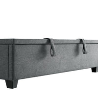 Chilworth Upholstered Ottoman Storage Bed in Dark Grey Weave Fabric – image 40 of 115