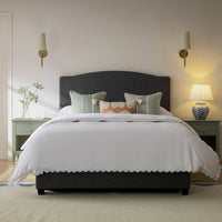Chilworth Upholstered Ottoman Storage Bed in Dark Grey Weave Fabric – image 23 of 115