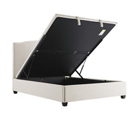 Chilworth Upholstered Ottoman Storage Bed in Ivory Weave Fabric – image 72 of 115