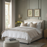 Chilworth Upholstered Ottoman Storage Bed in Ivory Weave Fabric – image 61 of 115