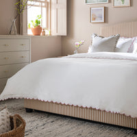 Chilworth Upholstered Ottoman Storage Bed in Ochre Stripe Linen Blend – image 83 of 115