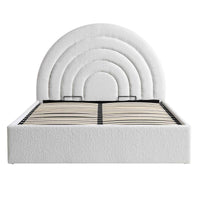 Archer Ottoman Storage Bed in White Boucle – image 76 of 85