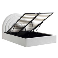 Archer Ottoman Storage Bed in White Boucle – image 77 of 85