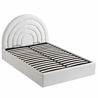 Archer Ottoman Storage Bed in White Boucle – image 79 of 85