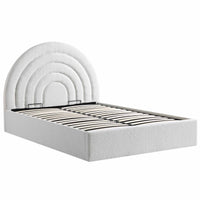 Archer Ottoman Storage Bed in White Boucle – image 80 of 85