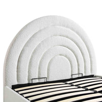 Archer Ottoman Storage Bed in White Boucle – image 82 of 85
