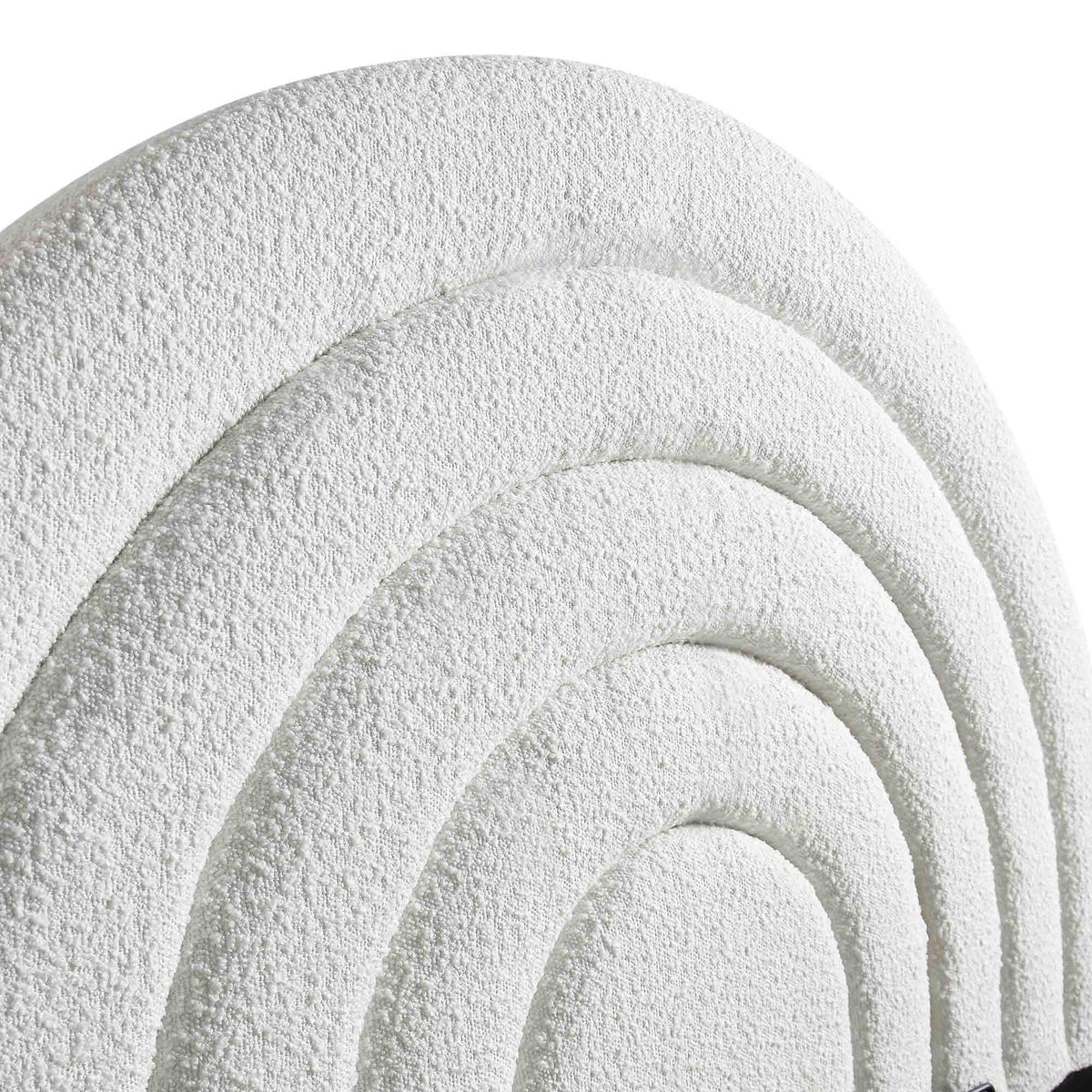Archer Ottoman Storage Bed in White Boucle