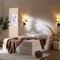 Archer Ottoman Storage Bed in White Boucle – image 74 of 85